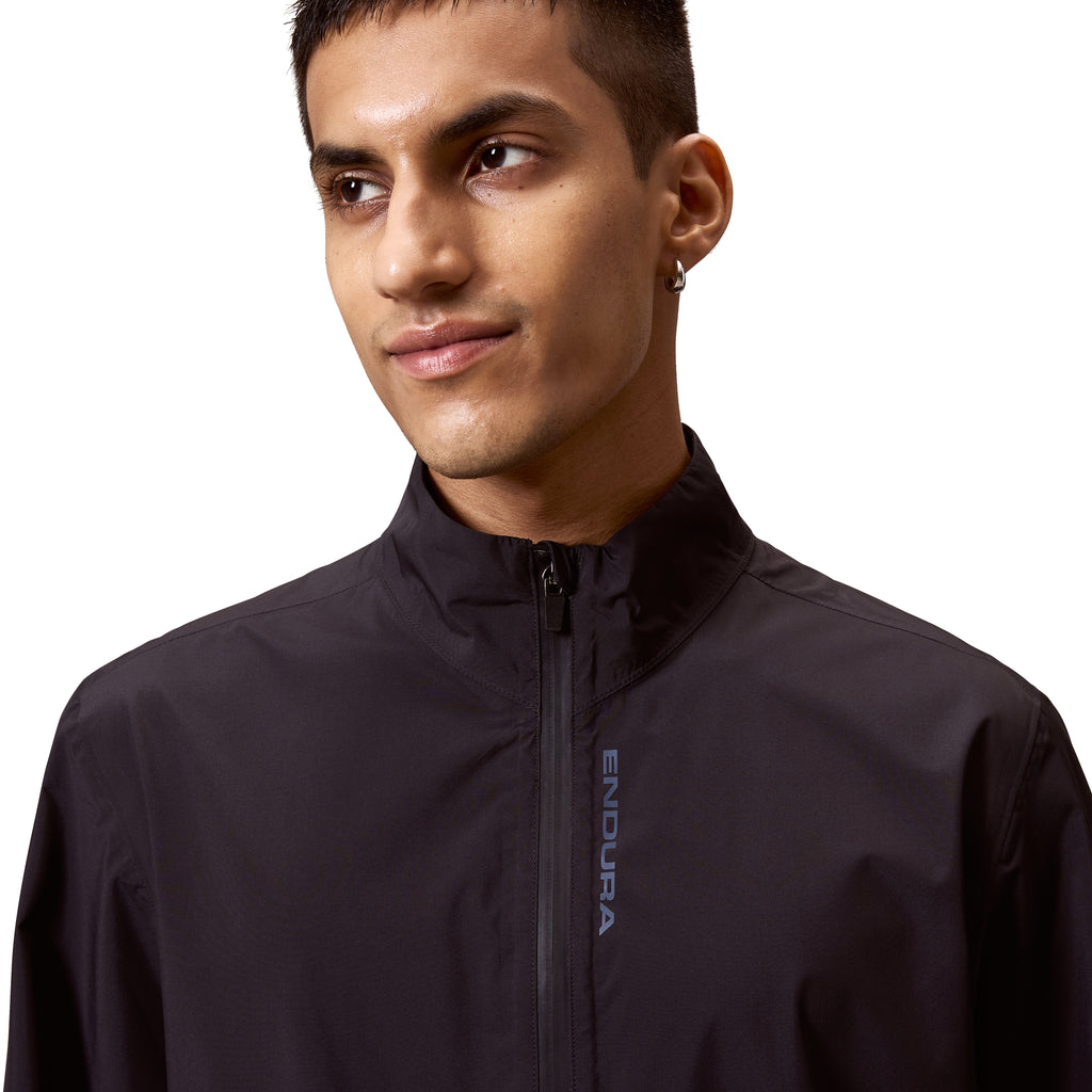 Men's Loop Rout Waterproof Jacket - Black