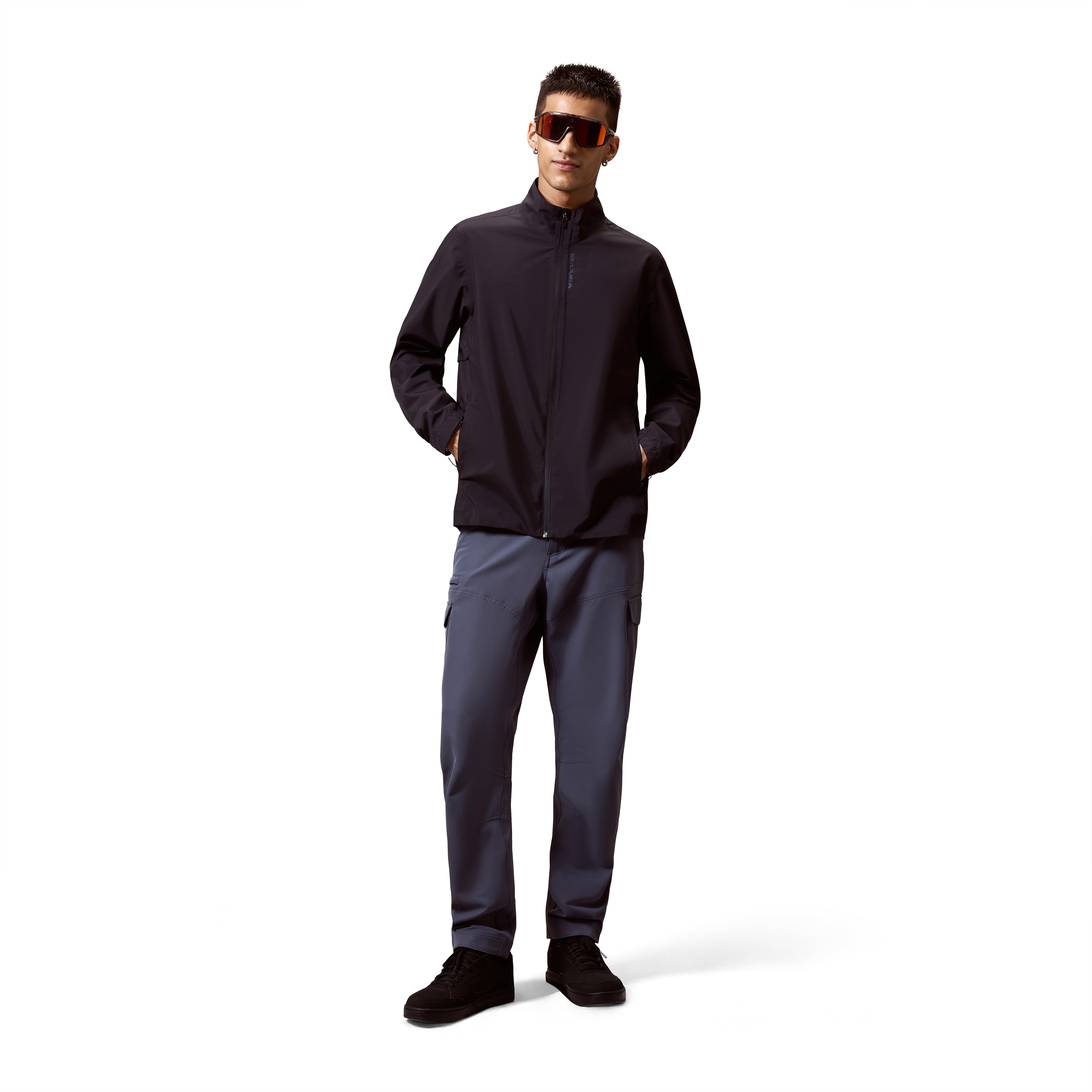 Men's Loop Rout Waterproof Jacket - Black