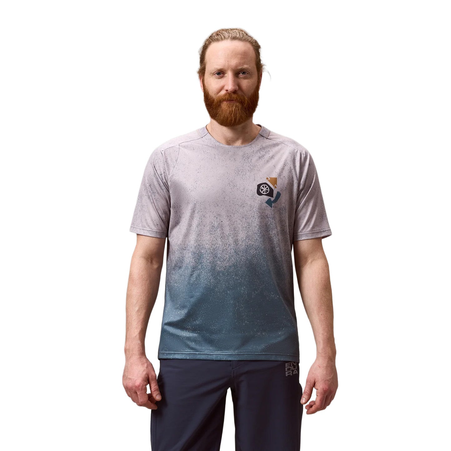 Men's SingleTrack Short-Sleeve Print T-Shirt - Blue