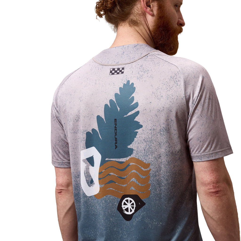 Men's SingleTrack Short-Sleeve Print T-Shirt - Blue