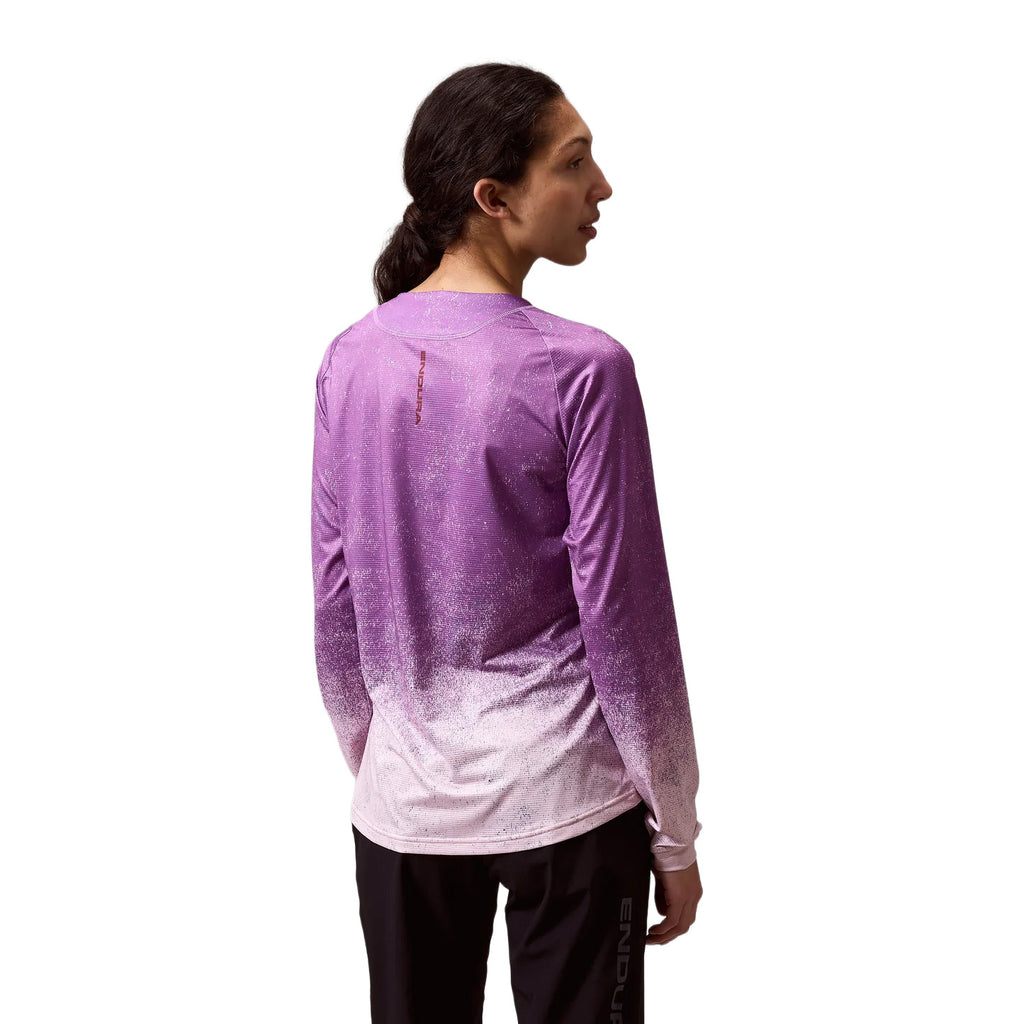 Women's SingleTrack Long-Sleeve Print T-Shirt - Purple