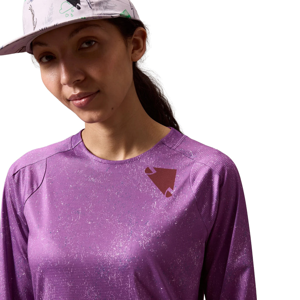 Women's SingleTrack Long-Sleeve Print T-Shirt - Purple