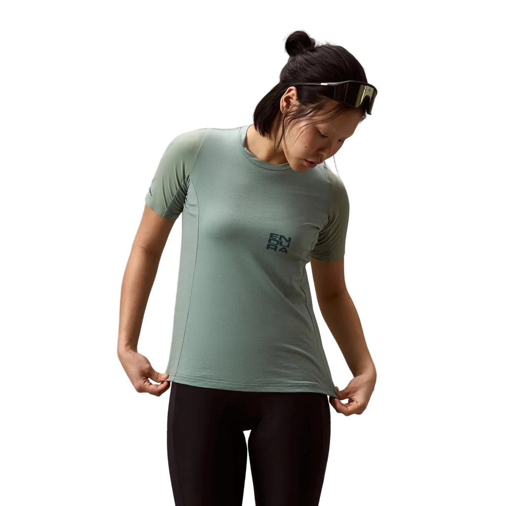 Women's AllTrack Ride Short-Sleeve Tech T-Shirt - Green