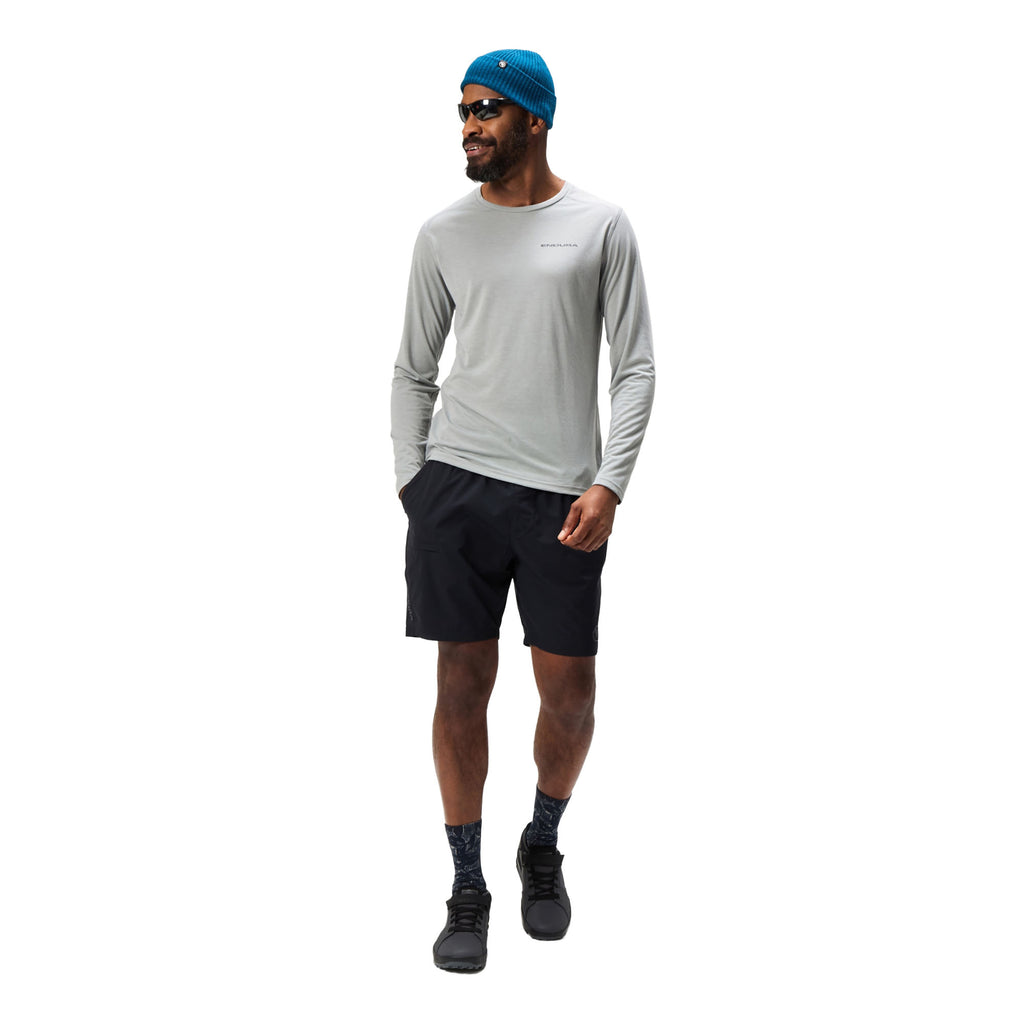 Men's Loop Long-Sleeve Tech T-Shirt - Grey