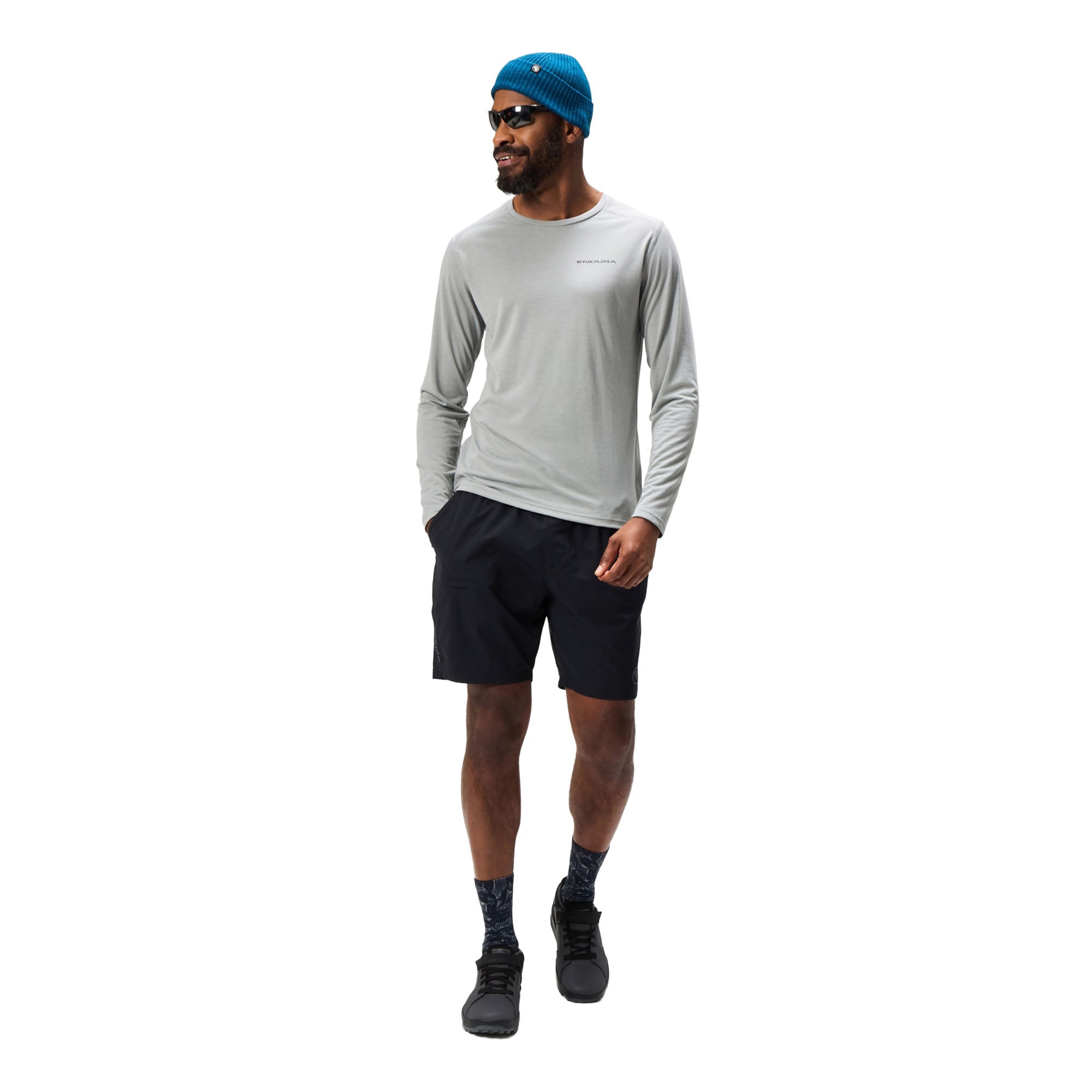 Men's Loop Long-Sleeve Tech T-Shirt - Grey