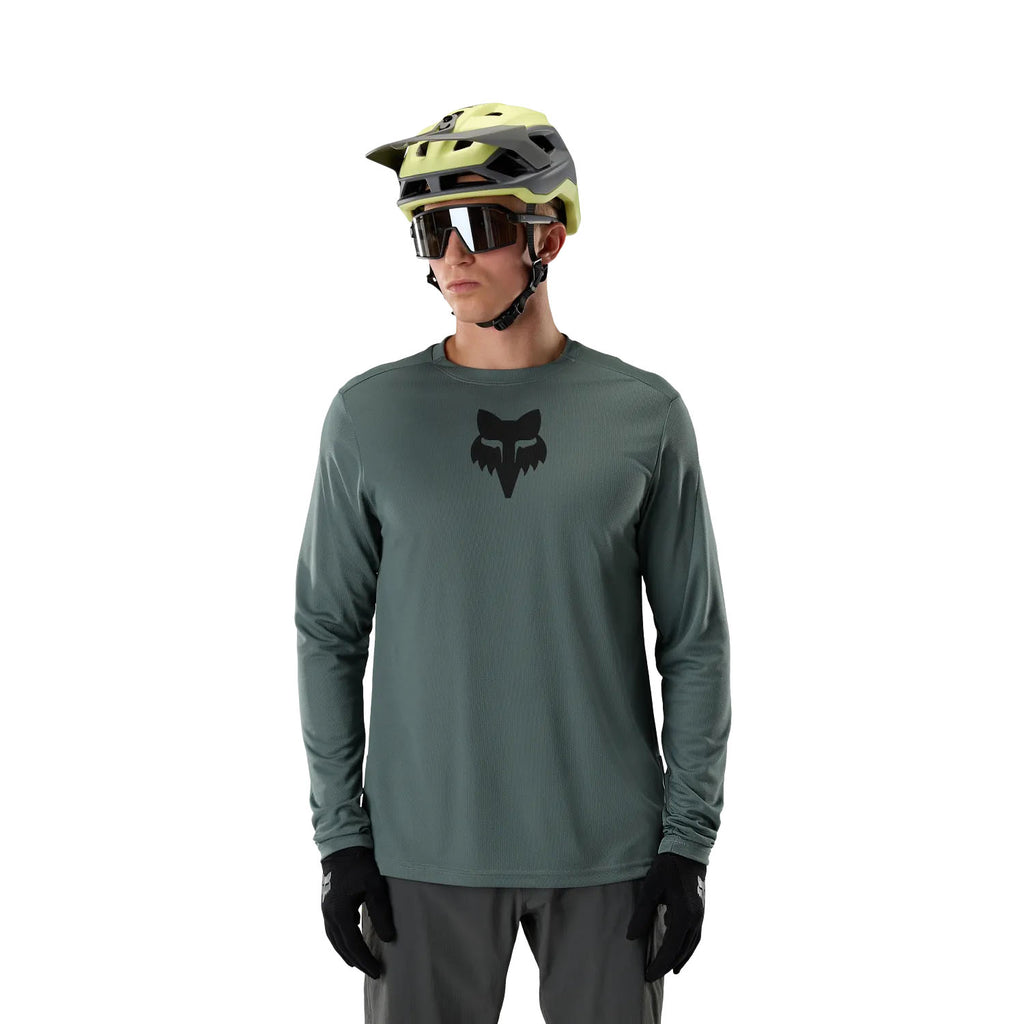 Men's Ranger Fox Head Long-Sleeve Jersey - Green