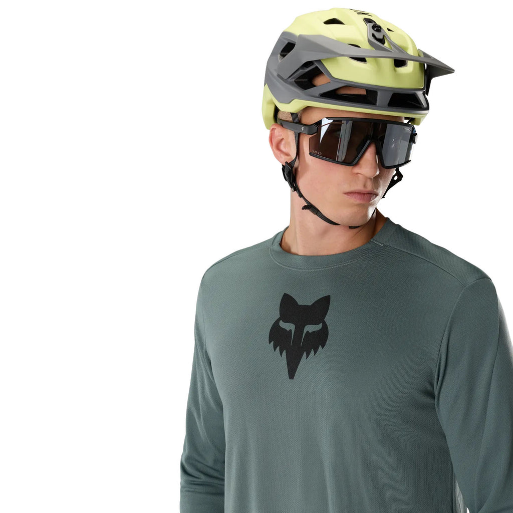 Men's Ranger Fox Head Long-Sleeve Jersey - Green