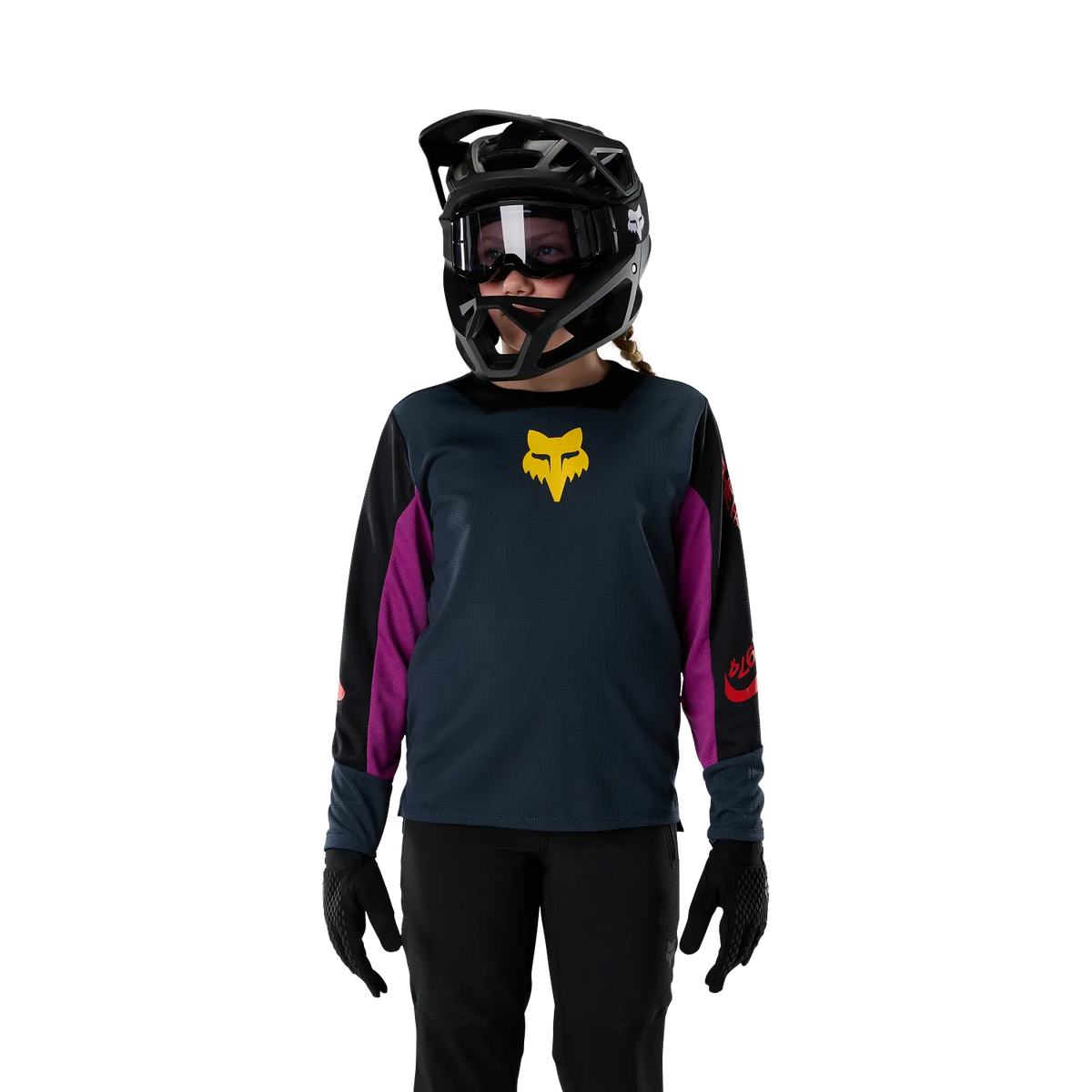 Kids' Defend Creation Long-Sleeve Jersey - Navy