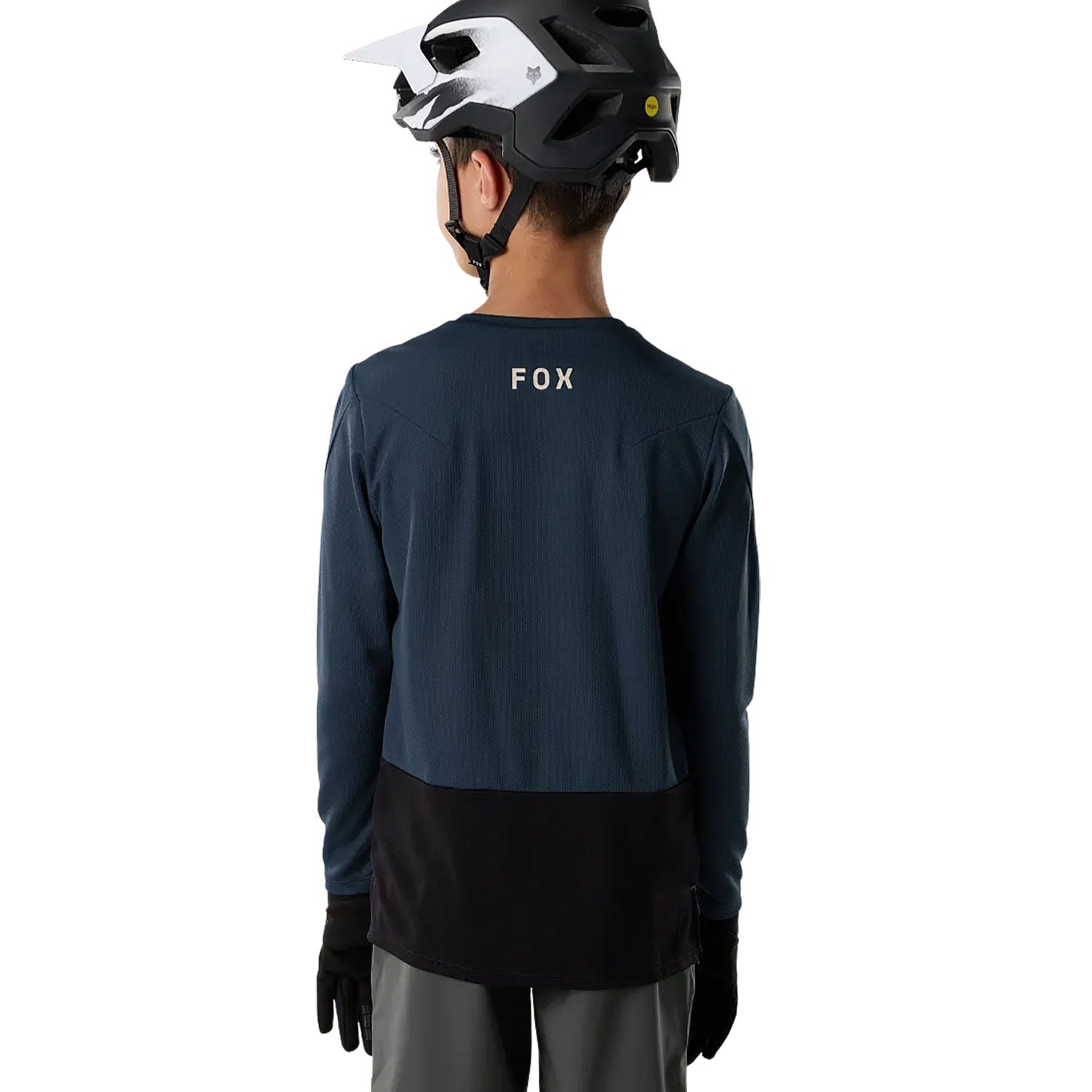 Kids' Ranger Fox Head Long-Sleeve Jersey - Navy