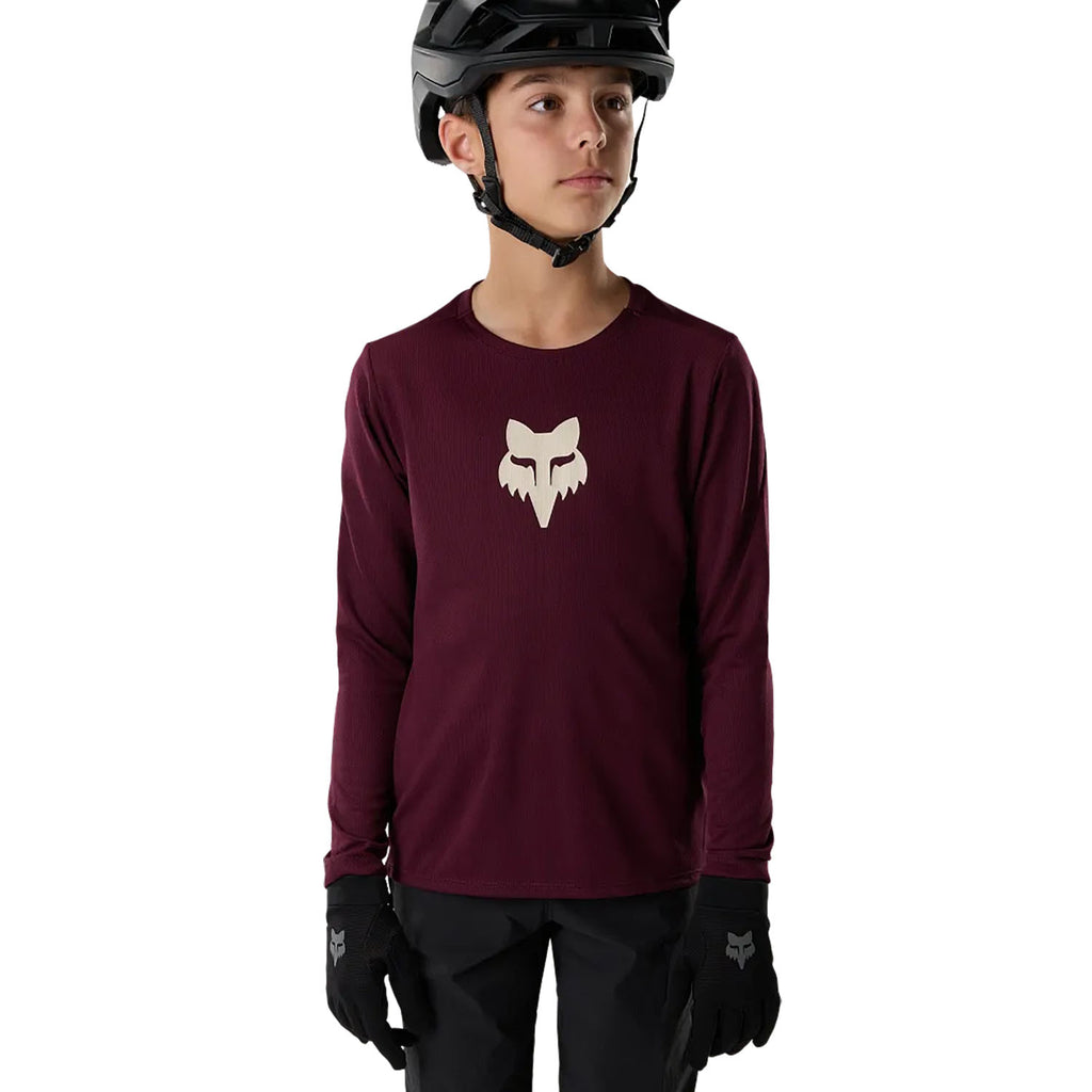 Kids' Ranger Fox Head Long-Sleeve Jersey - Red