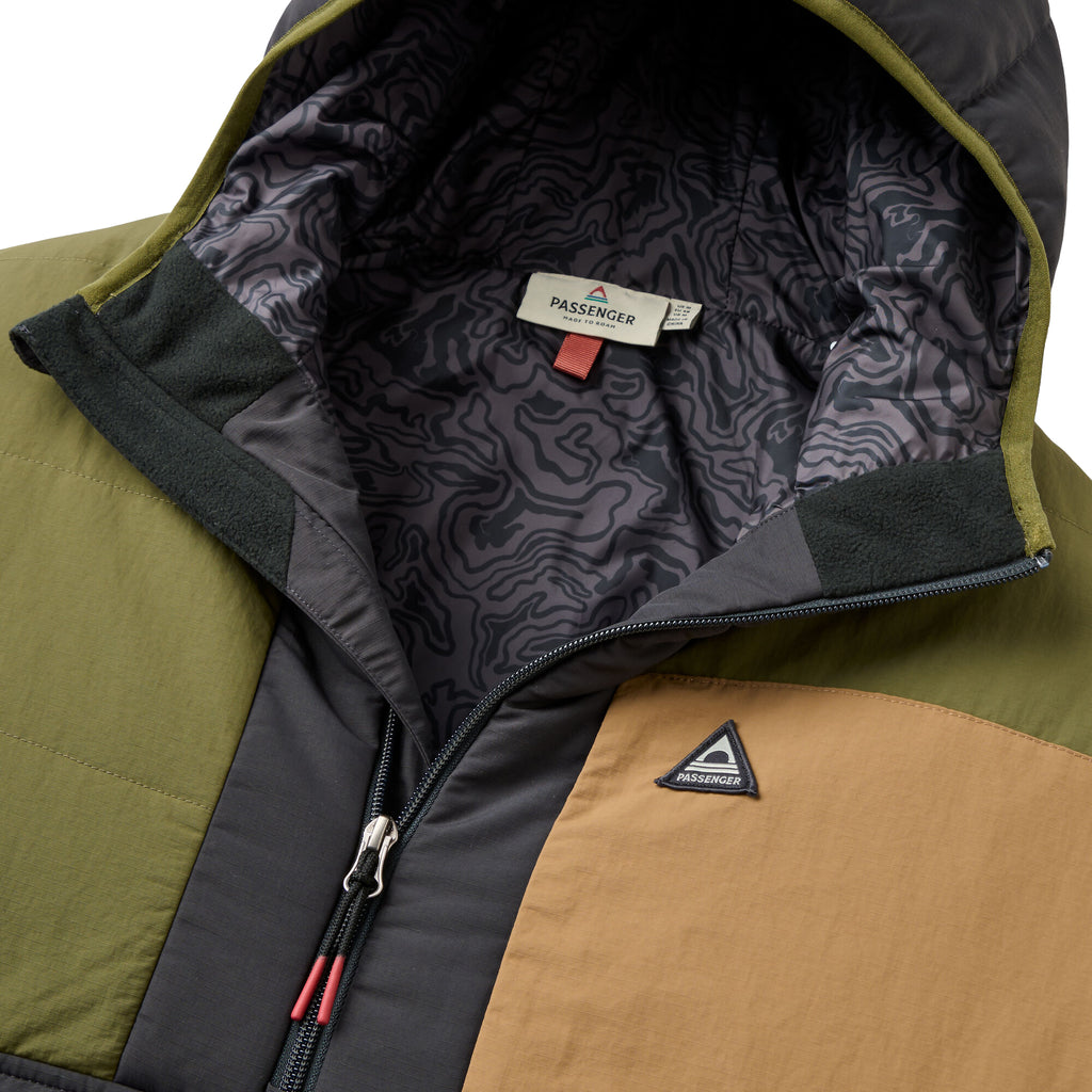 Men's Oceanic Insulated 1/2 Zip Jacket - Green / Black