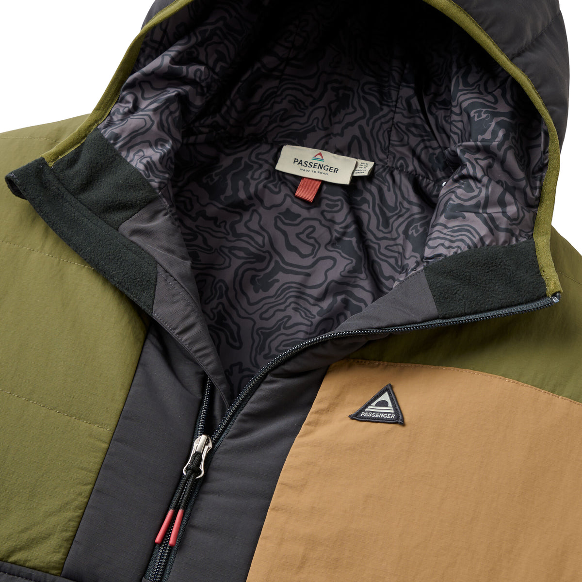 Men's Oceanic Insulated 1/2 Zip Jacket - Green / Black