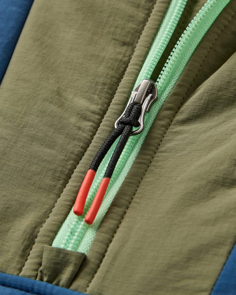 Women's Ocean Insulated 1/2 Zip Jacket - Green / Navy
