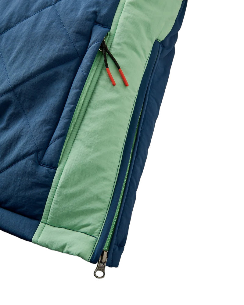 Women's Ocean Insulated 1/2 Zip Jacket - Green / Navy
