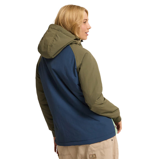 Women's Ocean Insulated 1/2 Zip Jacket - Green / Navy