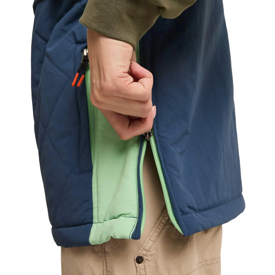 Women's Ocean Insulated 1/2 Zip Jacket - Green / Navy