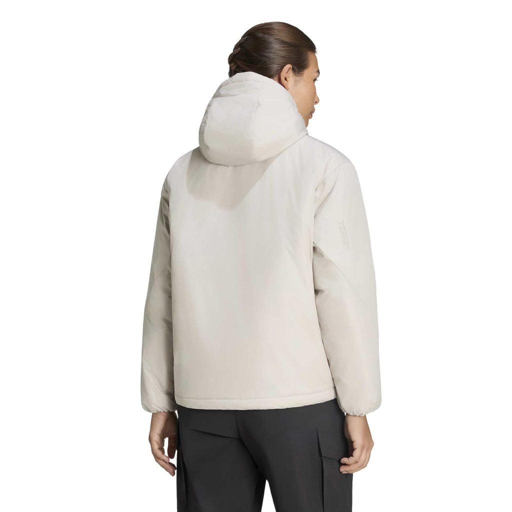 Women's Multi Primaloft Insulated Hooded Jacket - Cream