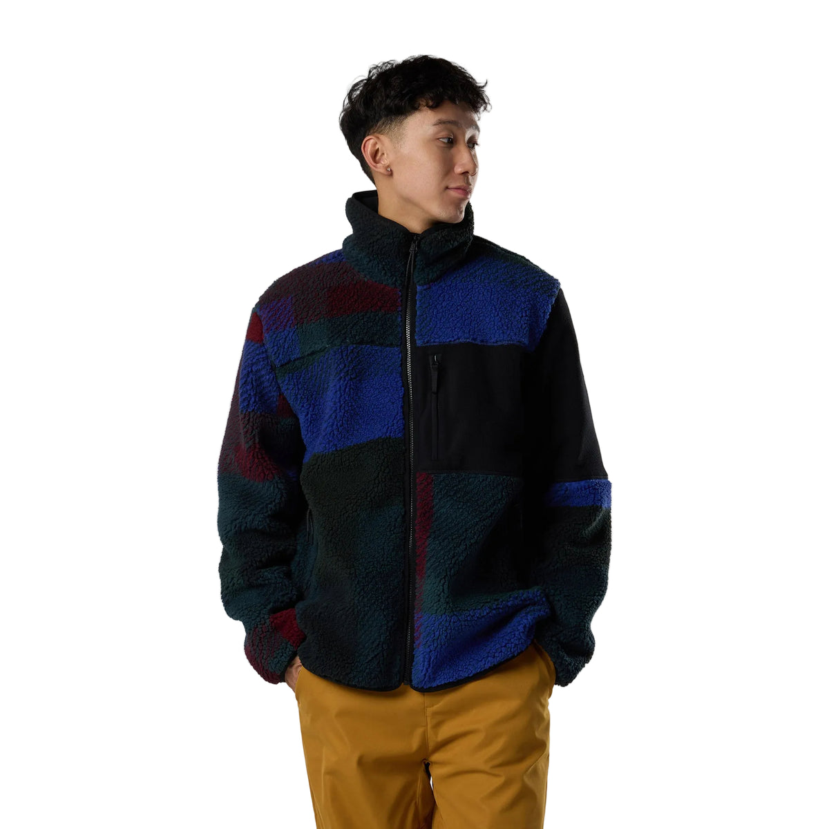 Men’s AllTrack Full-Zip Sherpa Jacket – Blue