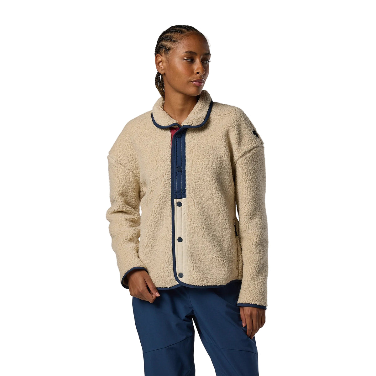 Women's AllTrack Snap Sherpa Jacket - White