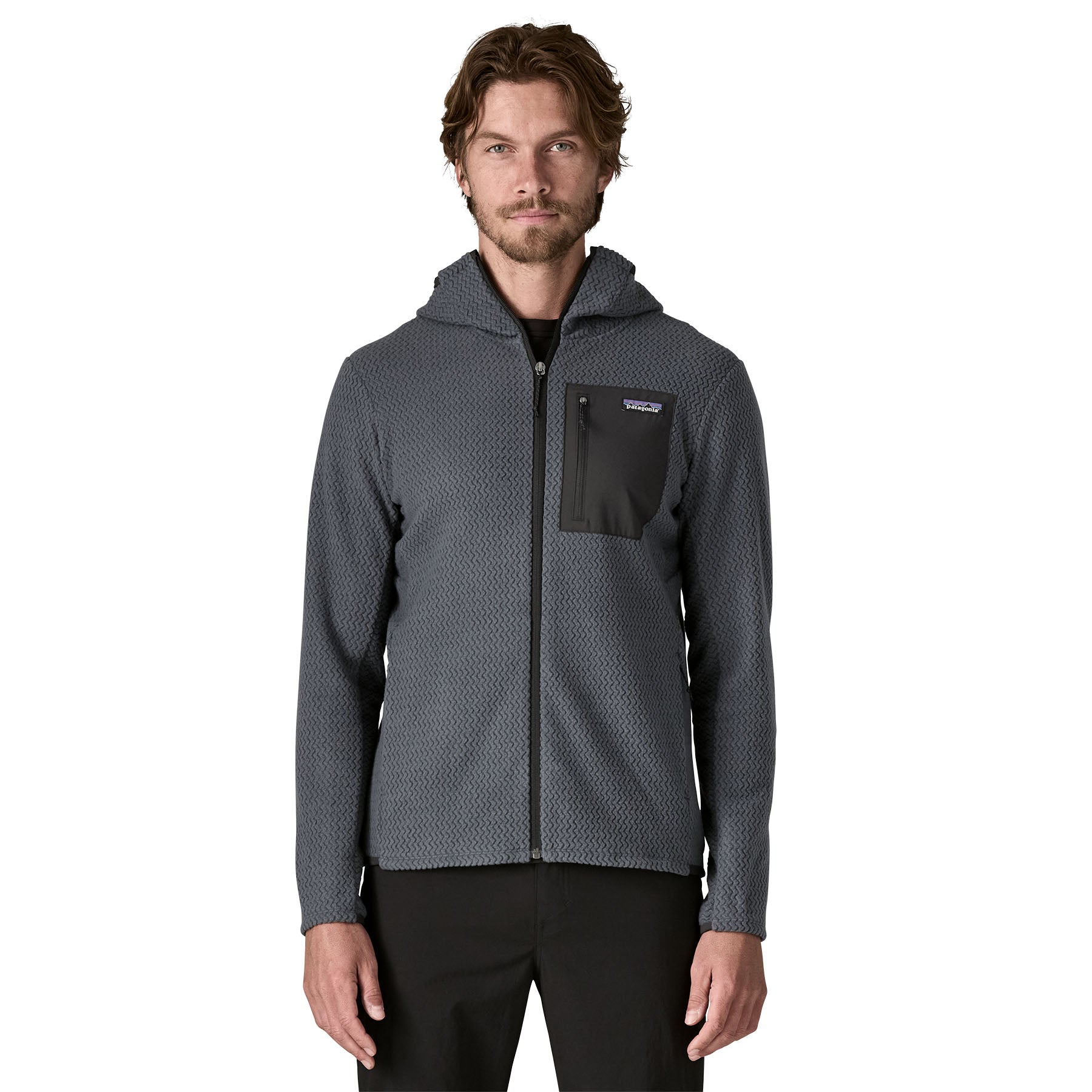 Patagonia Men's R1 Air Full Zip Hoody - Smolder Blue | Tiso