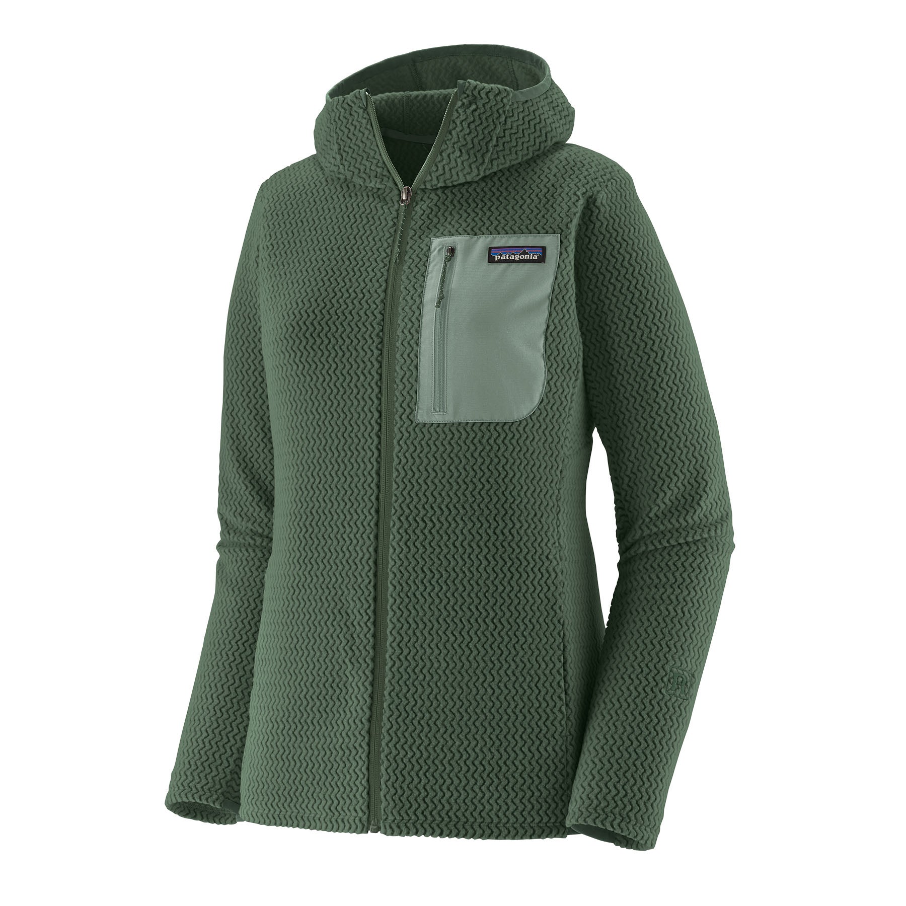 Women's R1 Air Full Zip Hoody - Green