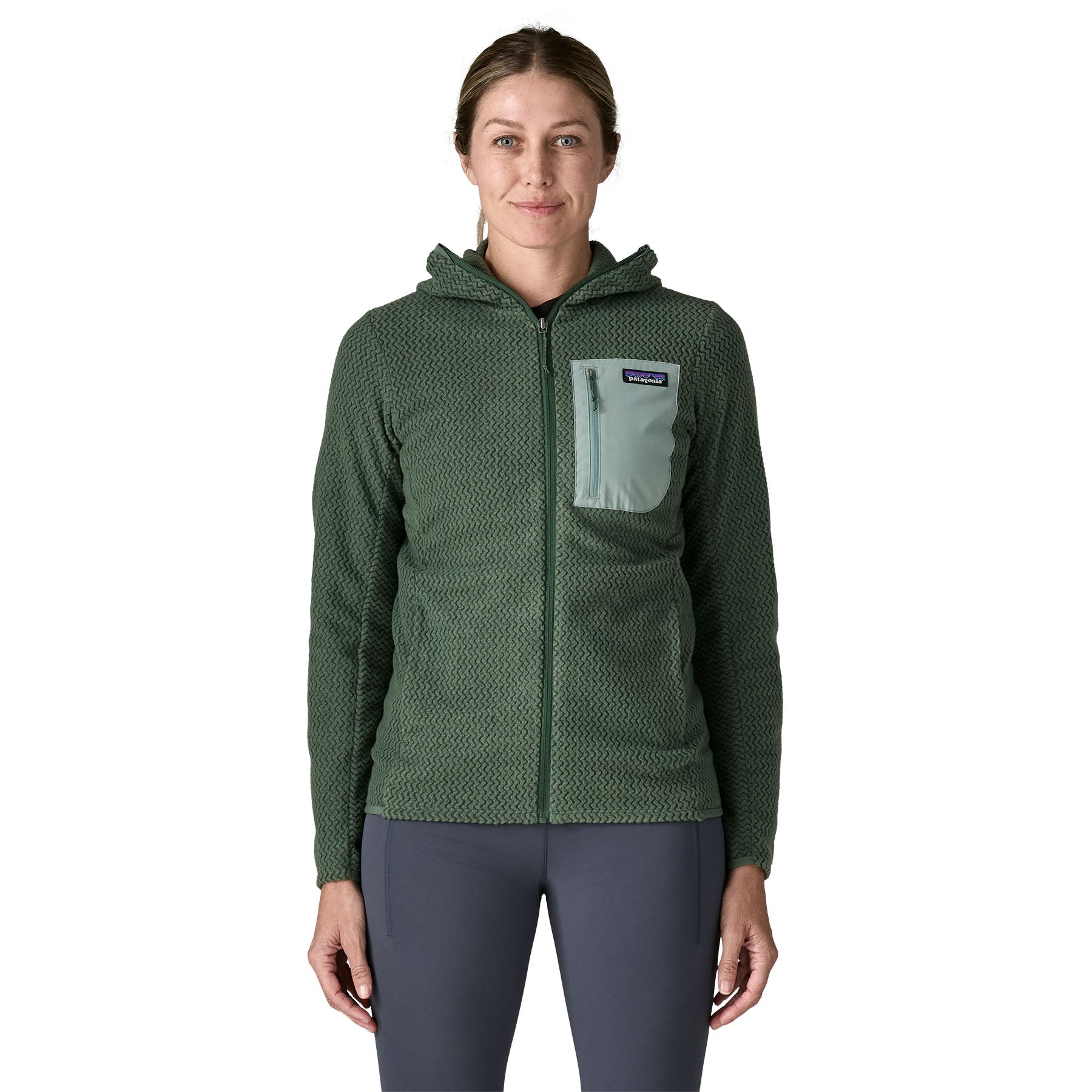 Women's R1 Air Full Zip Hoody - Green