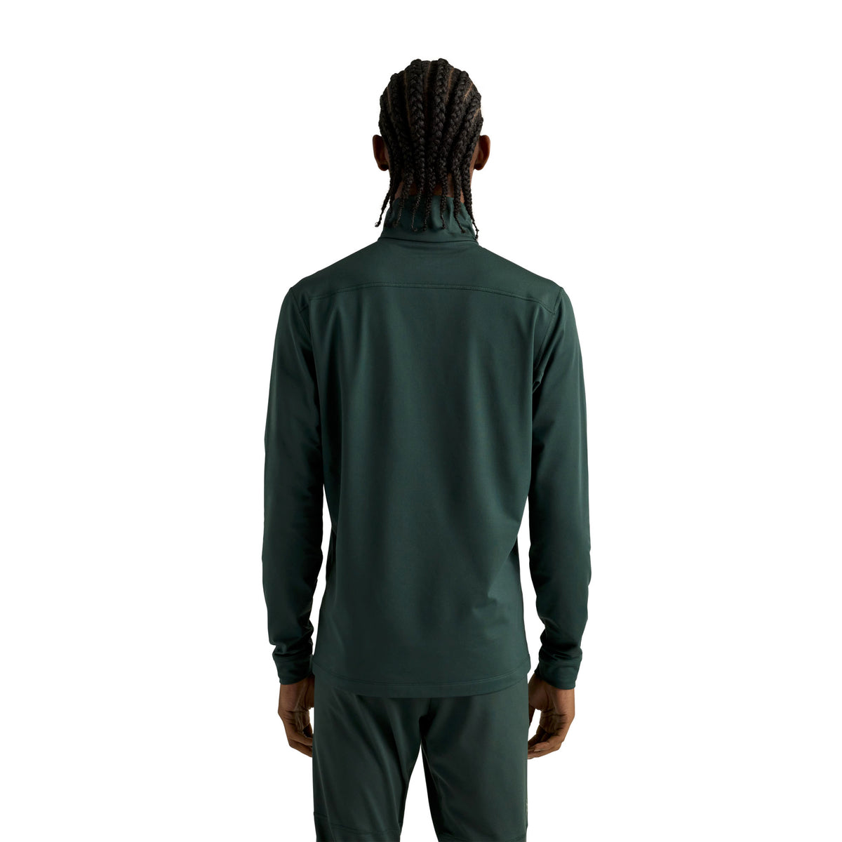 Men's Rho Lightweight Zip Neck Base Layer - Dark Jade