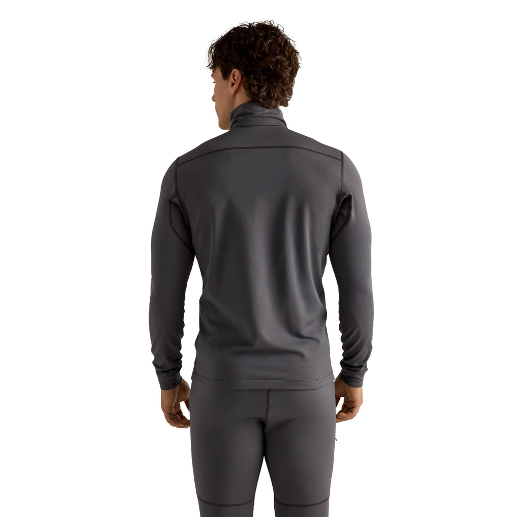 Men's Rho Lightweight Zip Neck Base Layer - Cloud