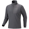 Men's Rho Lightweight Zip Neck Base Layer - Cloud