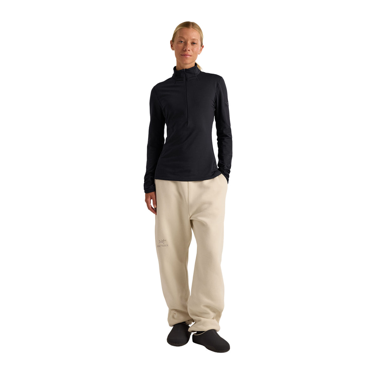 Women’s Rho Zip Neck - Black
