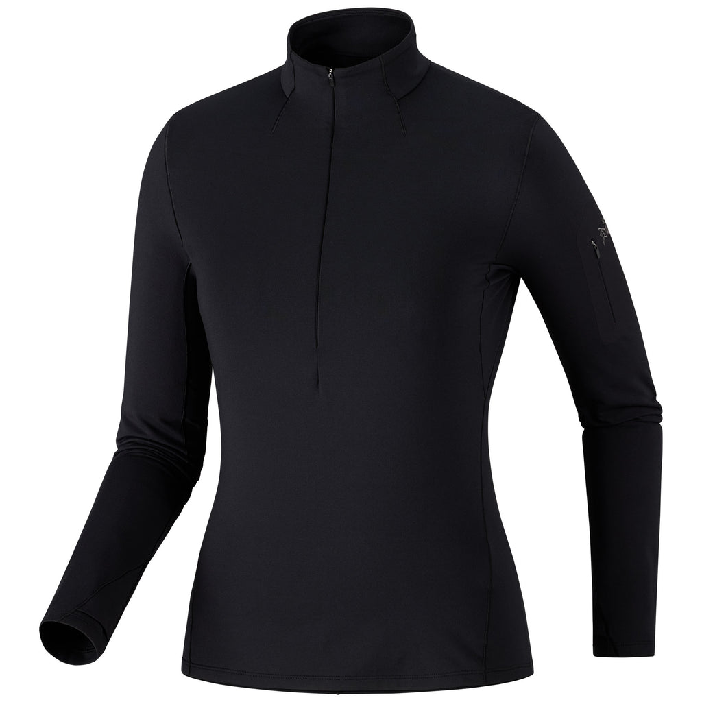 Women’s Rho Zip Neck - Black