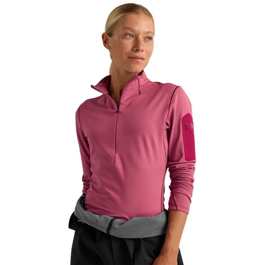 Women’s Rho Zip Neck - LT Rene / Rene / Rocket