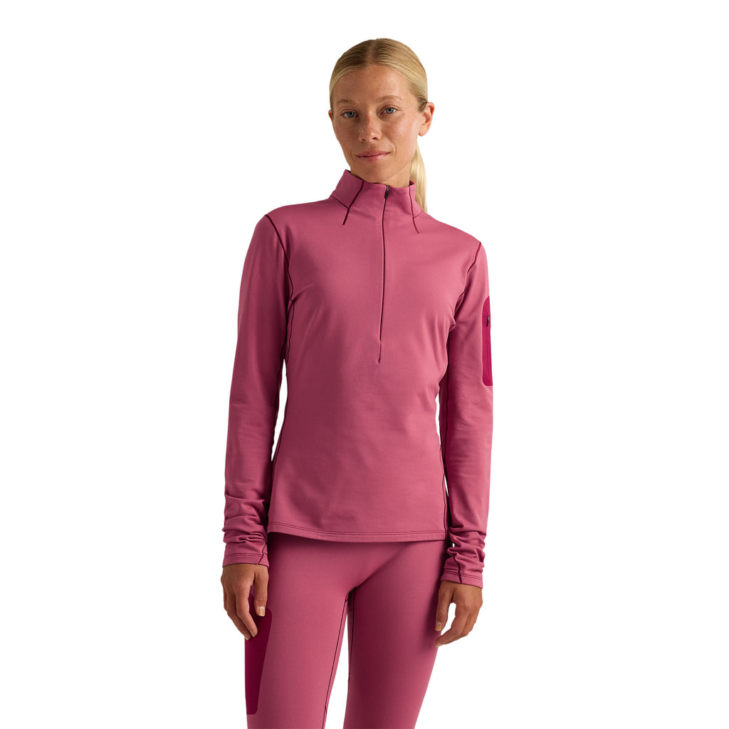 Women’s Rho Zip Neck - LT Rene / Rene / Rocket