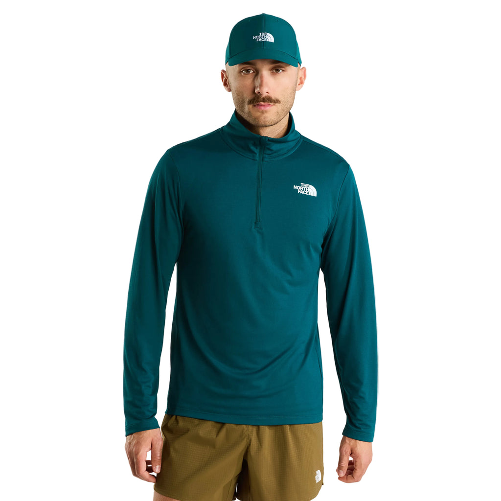Men's 24/7 1/4 Zip Long-Sleeve T-Shirt - Green