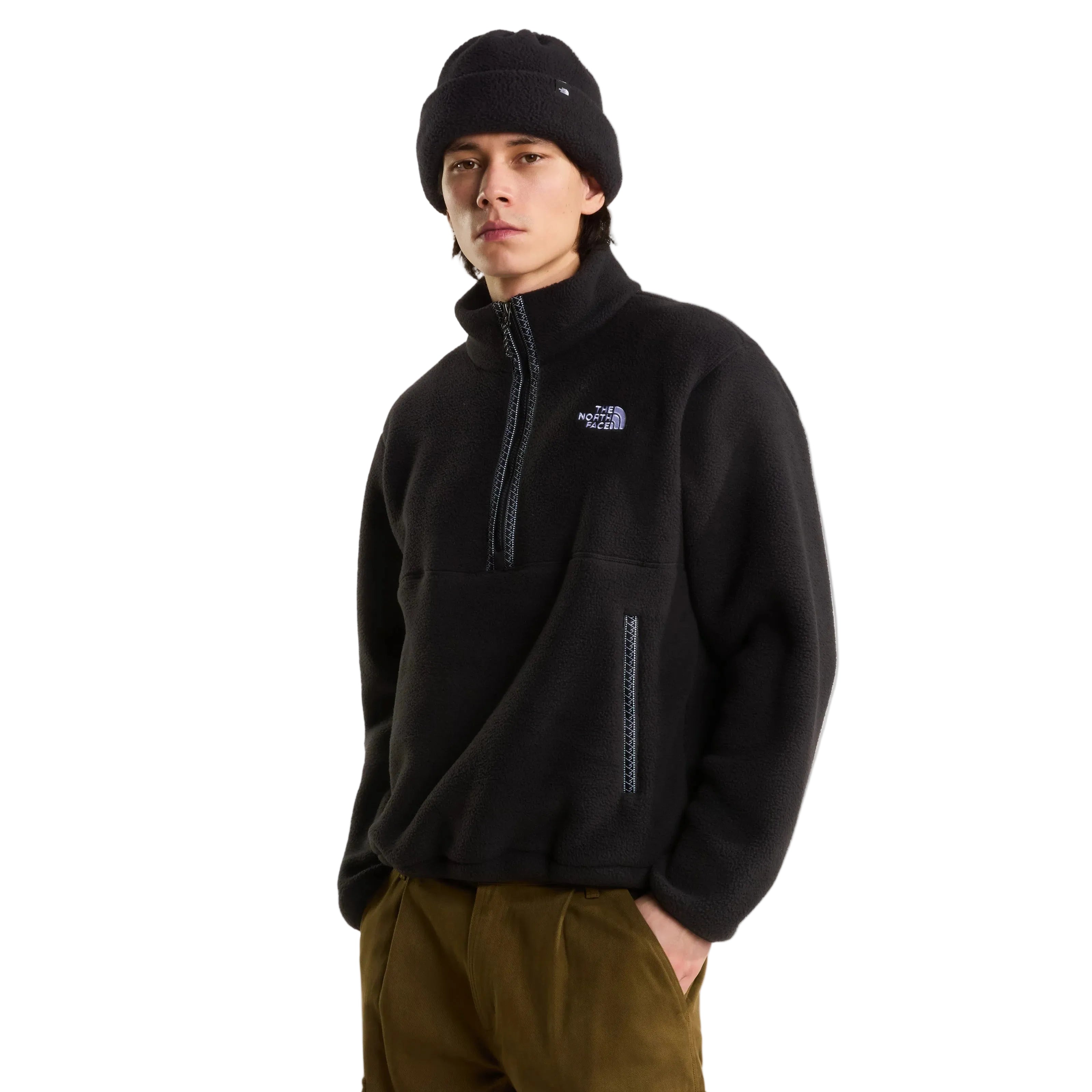 Men's Fleeski 1/4 Zip Pullover Fleece - Black