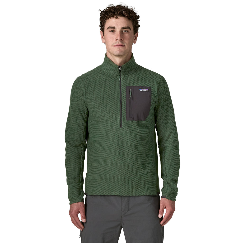 Men's R1 Air 1/2 Zip Neck Fleece - Dark Green