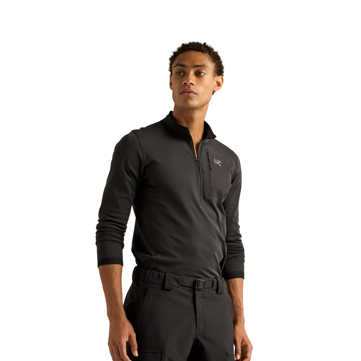 Men's Rho SV Zip Neck - Black