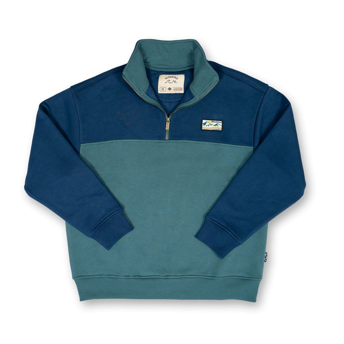 Men's Bracken 1/4 Zip Crew - Blue