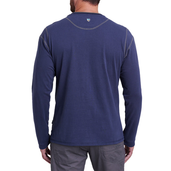 Men's Kommando Crew Long-Sleeve Top - Blue
