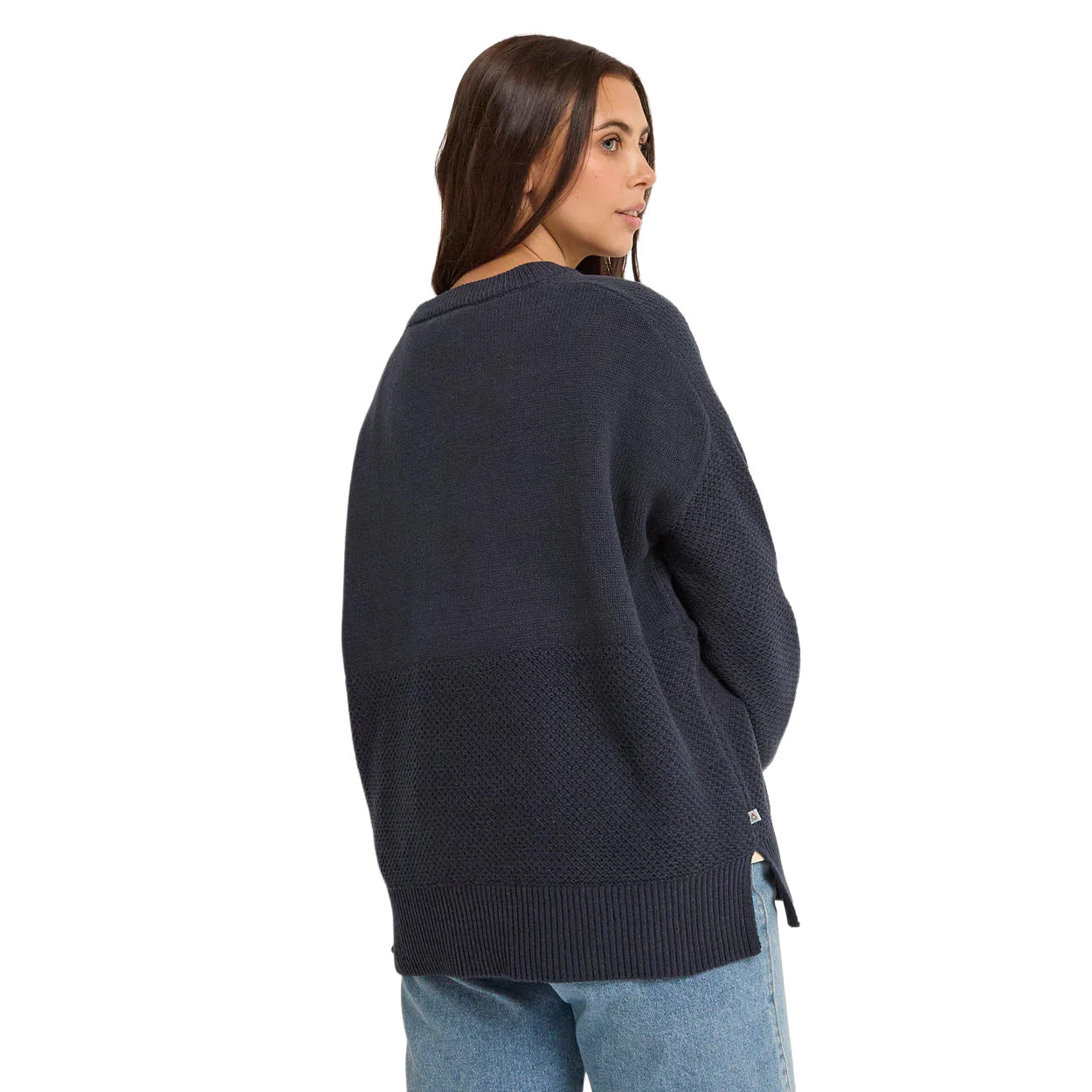 Women's Cove Cotton Knitted Jumper - Navy