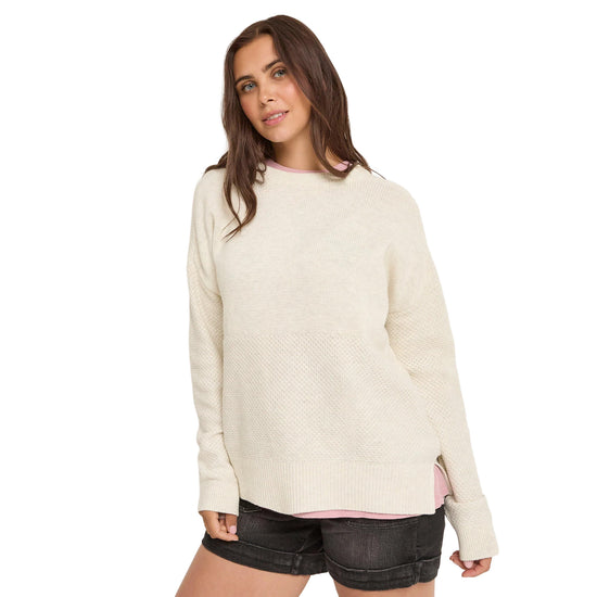 Women's Cove Cotton Knitted Jumper - White