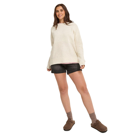 Women's Cove Cotton Knitted Jumper - White