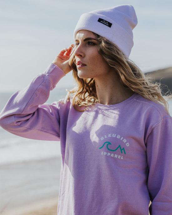 Women's Horizon Crew Pullover - Purple