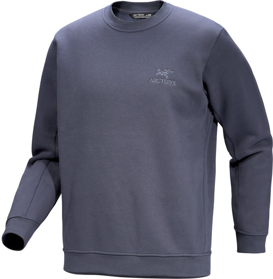 Men's Emblem Fleece Crew Neck Pullover - DK Stratus