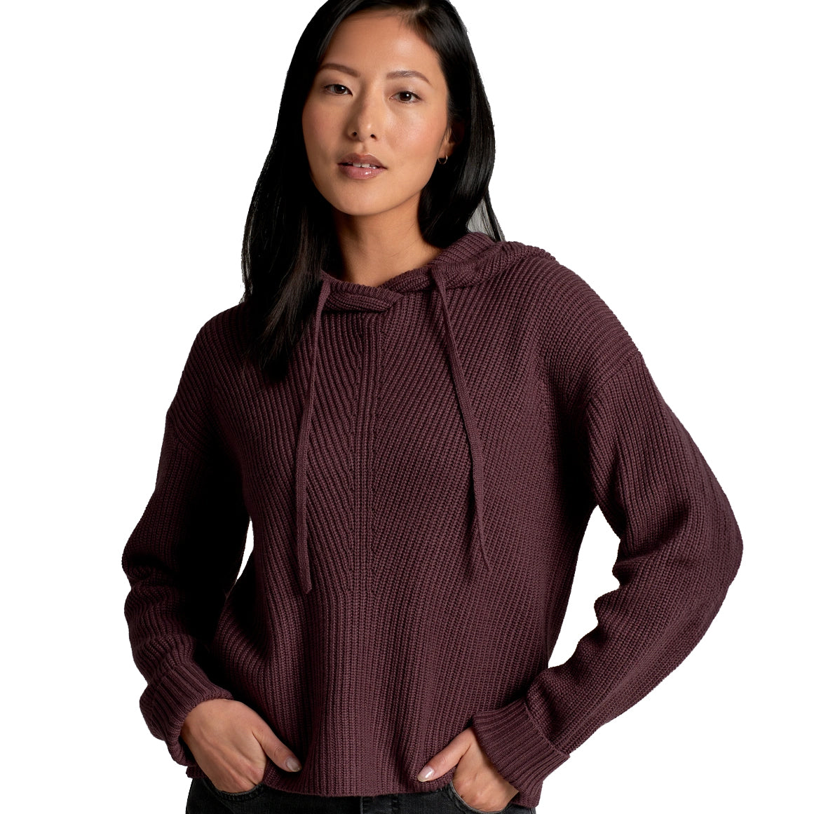 Women's Fireside Sweater Hoody - Purple