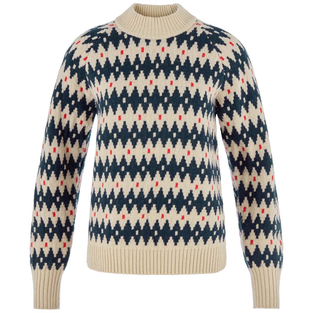 Women's Ovik Jacquard Knit Sweater - Navy
