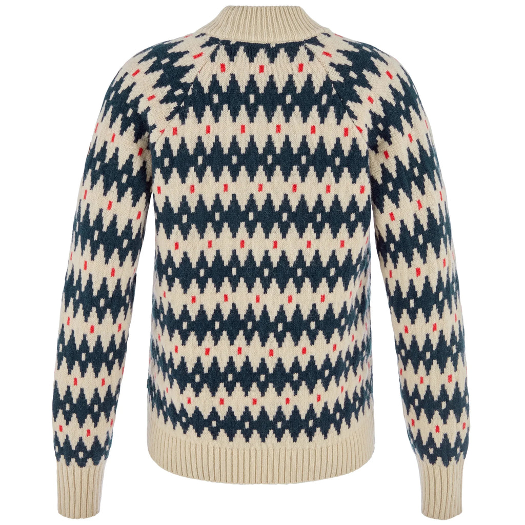 Women's Ovik Jacquard Knit Sweater - Navy