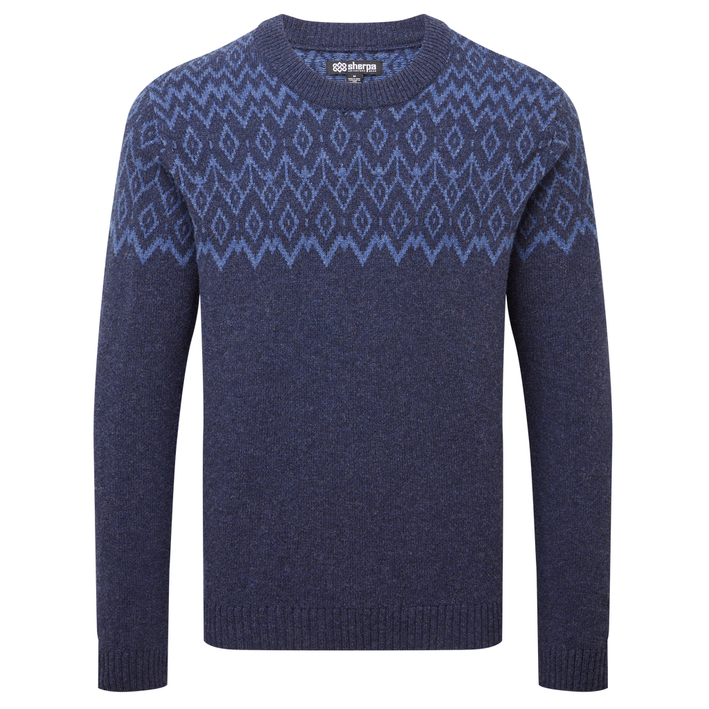 Men's Dipak Crew Neck Jumper - Navy