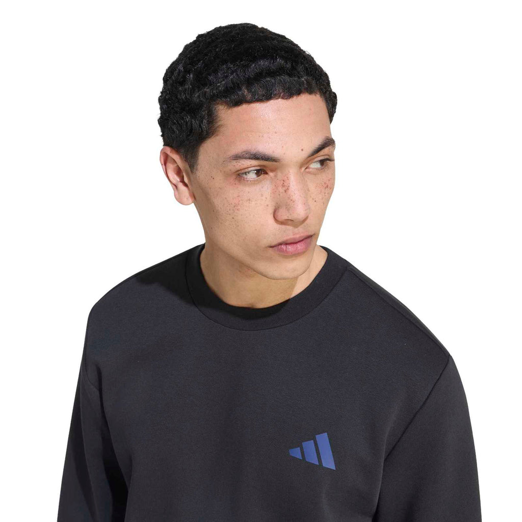 Men's Snow Sport Graphic Crew Sweatshirt - Black