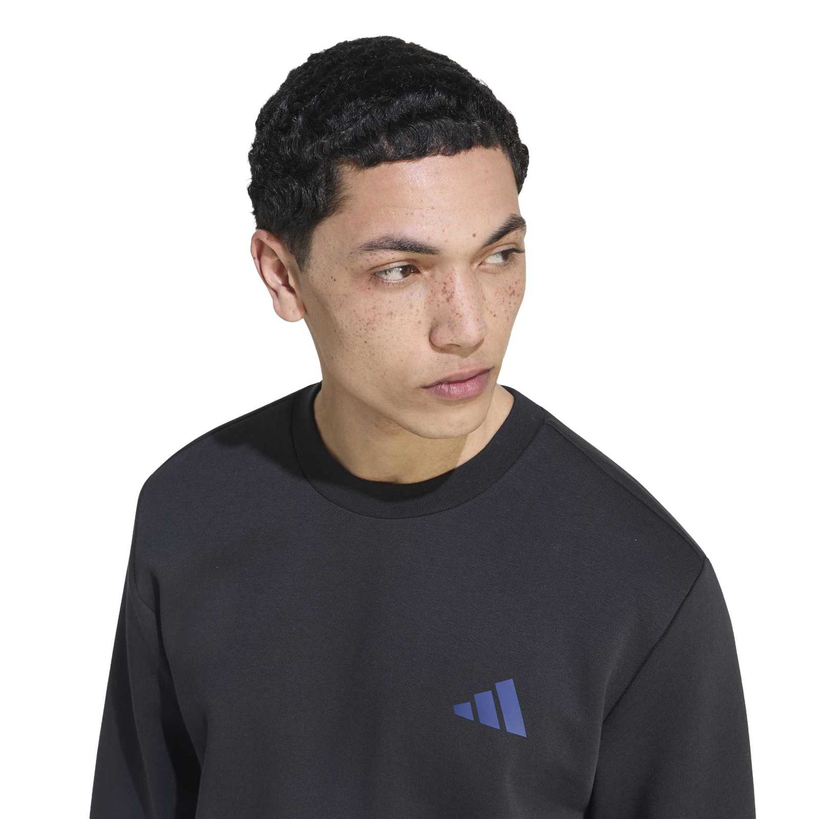 Men's Snow Sport Graphic Crew Sweatshirt - Black